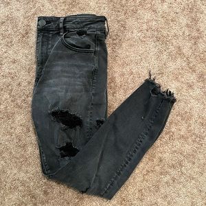 Black distressed American Eagle jeans